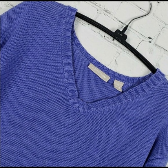 Nordstrom Vintage-Look Heavy Knit Violet Sweater - Picture 2 of 4